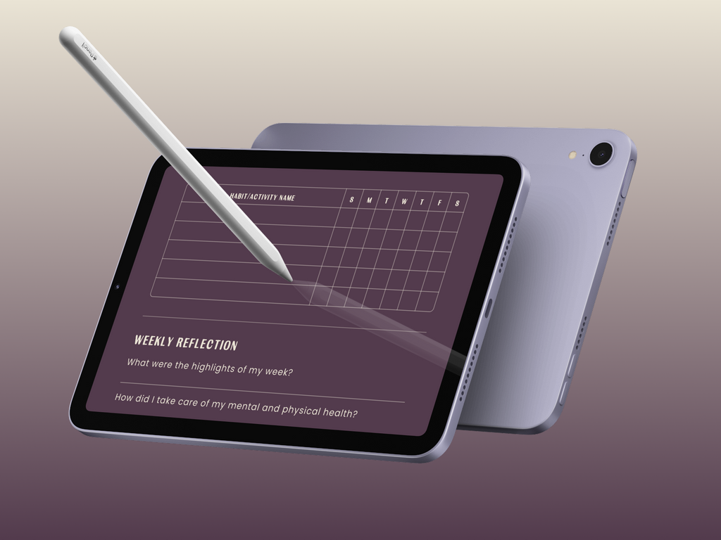 Minimalist Habit Tracker (Digital & Printable) – Light & Dark Theme for Daily Routine