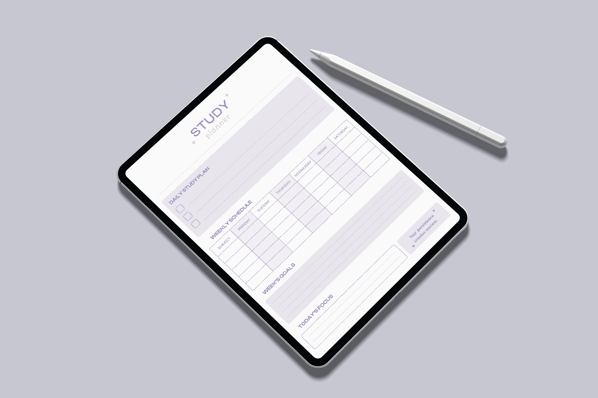 Minimalist Study Planner | Digital & Printable | Mindnotes